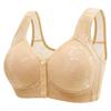 Sujetador de Copa Fija con Broche Frontal para Mujer, Estilo Delgado, Talla Grande, Sin Aros, Push-Up, Copa Fija, Estilo Camiseta sin Mangas, Sujetador Talla Grande