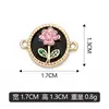 Flor de lámina de color DIY colgante para pulsera colgante para collar accesorios de joyería se pueden mezclar lote ventas directas de fábrica transfronterizo