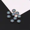 Colgante de aleación con esmalte cloisonné, cola de fénix, margarita, girasol, goteo de aceite, para pulsera, collar, accesorios pequeños hechos a mano para DIY