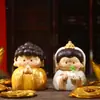 Que Todos os Seus Desejos se Realizem, Pequenas Esculturas em Madeira, Enfeites Fofos de Buda, Enfeites de Mesa, Artesanato Decorativo em Resina