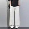 Roupas Masculinas Shanggu Calças de Linho Tencel com Caimento para Homens Verão Finas 2026 Novas Soltas Casuais Calças de Seda de Gelo