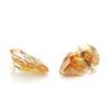 Piedra Suelta de Moissanita Irregular en Forma de Pera Color Amarillo Champán, Cara de Anillo de Moissanita Irregular en Forma de Pera Color Champán, Piedra de Silicio de Carbono Sintético