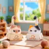 Celebridad de Internet Caja Sorpresa Figura de Gato Quemador de Incienso Adorno Lindo de Gato Decoración Creativa para el Hogar Artesanías de Resina
