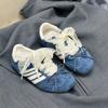 Verano 2025 Nuevos Zapatos Casuales para Niños Estilo Coreano Lazo Encaje Encaje Malla Única Transpirable Zapatos de Entrenamiento Alemanes para Niñas