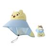 Sombrero de Protección Solar Yipan para Niños 2026 Verano Transpirable Protección para el Cuello Ala Ancha Chal de Playa Sombrero de Pescador para Bebé Sombrero para el Sol
