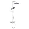 Traje de ducha extragrande estilo chino traje de barra de elevación redonda grifo de almacenamiento de cobre baño baño ducha al por mayor
