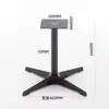 Pés de mesa de alumínio em forma de cruz, um toque de luxo para salas de jantar modernas, pés de mesa estilo vintage, pés de mesa de ferro forjado, pés de mesa de centro, colunas de suporte de aço inoxidável, B01