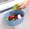 Bote de Basura Grande Colgante para Puerta de Gabinete de Cocina Hogar Estilo Europeo Sin Tapa Caja de Almacenamiento de Plástico Cesto de Basura Venta al por Mayor