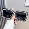 Gafas de Sol Protectoras Solares de Alta Gama con Incrustaciones de Ladrillo para Mujer, Gafas de Sol Populares de Estilo Urbano de Moda, Gafas Personalizadas Anti-UV para Viajes