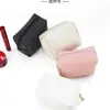 Bolsa de Maquillaje Popular Casual para Mujer 2025 de PU Cuadrada Portátil de Mano para Viaje Almacenamiento de Artículos de Tocador en Casa Bolsa de Maquillaje