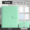 Caderno A5 de Folhas Soltas Mais Vendido da Amazon, Caderno de Couro PU Cor Macaron, Planejador de Orçamento em Dinheiro, Bloco de Notas de Folhas Soltas