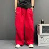 Pantalones Cargo Tipo Paracaídas de Marca de Moda Estilo Americano para Hombres y Mujeres, Pantalones Casuales de Diseño Retro de Verano, Pantalones Anchos de Pierna Recta Sueltos