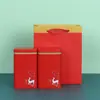 Latas de té de 125g al por mayor caja pequeña de hojalata metálica para té Envases para té negro té verde té blanco latas de hierro vacías