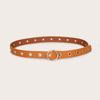 Cinturón No Poroso para Mujer Simple Combinable por Todas Estilo Ins Famoso en Internet de Corea Estilo Coreano Moda Cinturón Negro para Jeans Decoración para Mujer