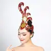 Flor de Cabeza de Xishuangbanna Nuevo Estilo Étnico Performance Étnico Venta al por Mayor Escenario de Danza Clásica Performance de Baile Mujeres Modernas