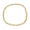 Conjunto de Pulseiras Europeias de Moda em Cobre Banhado a Ouro 14k com Pérolas para Mulheres Design Exquisito Versátil Senso de Moda Joias de Mão