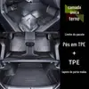 Tapetes de Piso Impermeáveis de TPE Projetados Especialmente para Nio Ec6, Tapetes para Pés de Modificação Interna Modelo 2020-2023 com Proteção de Soleira