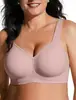 Uau, lingerie europeia e americana feita sob medida para exportação de fábricas de comércio exterior, lingerie plus size, sutiãs sem fio com efeito lifting e anti-queda de Shantou