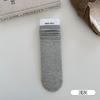 Meias Longas de Cor Sólida para Mulheres, Algodão, Absorventes de Suor, Respiráveis, Elásticas, Meias de Cano Médio Sem Costura, Antibacterianas, Resistentes a Odores, Meias para Atacado