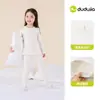 Conjunto de Ropa de Otoño para Niños Dudu, Pijamas Infantiles, Conjunto de Ropa Interior de Algodón Puro para Niñas de Otoño, Ropa Cálida para Bebés y Niños Pequeños