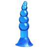 Tampão Anal Popular de Cinco Bolas Transfronteiriço, Dispositivo de Masturbação de Silicone de Grau Médico, Design Luminoso em Gradiente Colorido