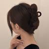 Clip para el Cabello Rojo de Terciopelo de Alta Gama para Año Nuevo Nuevo Clip para el Cabello Flockado de Plástico Francés de Maillard Clip de Tiburón para el Cabello Accesorio para el Cabello