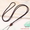 Único sândalo pingente de madeira cordão simples e elegante ouro cera de abelha Bodhi Jade jade corda colar atacado