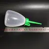 Olla de aceite grande para coser, cuerpo de tetera engrosado, capacidad 180ML, olla de aceite cónica, olla de aceite de plástico, olla de aceite de plástico para máquina de coser
