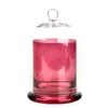 Cubierta de Vidrio para Aromaterapia sin Fuego Aceite Esencial Piedra de Cristal Taza de Vela de Vidrio Piedra Difusora Portavelas de Vidrio Cubierta de Vidrio Hogar