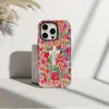 Funda Protectora Artística Floral de Manzana 17 de Doble Capa en Forma de Cruz, Best-Seller Europeo y Americano para iPhone 15 Pro Max