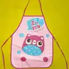 Avental Infantil Pássaro Coruja Avental Desenho Animado Casaco Pintura Infantil Impermeável à Prova de Óleo em estoque Babador Brinquedo