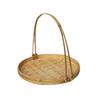 Cesta de Bambú para Cocinar Té en Horno Cesta Portátil Tejido de Bambú Recogedor Secado Bandeja Hecha a Mano Plato para Dim Sum Accesorios para Sesión de Fotos Hanfu