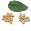 Contas Espaçadoras Pequenas em Forma de Cintura com Furo Passante Grande, Cor Dourada 18K de Conservação da Cor, para Pulseira DIY, Colar, Acessórios de Joias
