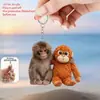 Colgante de peluche heMonkey para protección transfronteriza, colgante de acrílico de orangután de pelo rojo