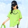 Camiseta de manga corta para niña, novedad de verano 2022, estilo coreano, ropa para niños de 12 años, camiseta holgada de cuello redondo para niñas de talla mediana y grande