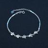 Pulsera de Trébol de Cuatro Hojas de la Suerte de Junli Jewelry para Mujer Plata de Ley s925 Estilo ins Diseño de Nicho Sentido de la Moda Pulsera de Lujo Ligero