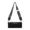 Bolso Cilíndrico de Moda 2025 Mate Nuevo Color de Moda Bloqueo de Color Versátil Elegante Moderno Bolso de Hombro Cruzado