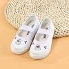 Tênis de Lona Infantil Sapatos Brancos para Jardim de Infância Sapatos para Interior Meninos e Meninas Sapatos de Dança Sapatos de Ginástica para Bebê Tênis de Estudante