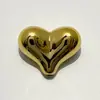 Metal Chapado en UV Corazón de Melocotón Cuentas Sueltas Material para Pulsera DIY Abalorios Material para Colgante de Coche Cadena de Teléfono Móvil Cuentas Accesorios