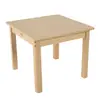 Mesa de Juego para Bebés Mesa y Silla de Estudio para Niños Guardería Set N5 Madera Maciza Jardín de Infancia Mesa Cuadrada Pequeña Escritorio y Silla de Escritura W18