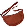 Suministro de Comercio Exterior U's Mismo Estilo Bolso Dumpling Probador Un Hombro Cruzado Nailon Más Algodón Seda Color Puro Sencillo Moderno Bolso de Tela