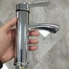 Grifo de Lavabo para el Hogar de Ingeniería de Fábrica Doble Uso Frío y Caliente Cromado Cromado Lavabo Monomando Monomando de Agua Fría Lavabo