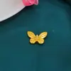 Aleación Electroforesis Alta Precisión Agujero Recto Nuevo Cepillado Colgante Mariposa DIY Accesorio para el Cabello Hecho a Mano Colgante para Coche Accesorio Pequeño