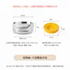 Cuenco de boca recta con patrón de mármol con plato flotante cuenco cerámico para gato cuenco para perro cuenco para mascotas antivuelco cuenco de agua protector de cuello cuenco de alimentación