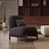 Sillón individual estilo crema, modelo de diseñador para salas de estar pequeñas, silla individual nórdica, estilo wabi-sabi, ocio perezoso, diseño simple
