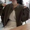 Chaqueta coreana para mujer, holgada, adelgazante, estilo coreano, versátil, diseño petite, top casual