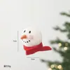 NUCHI Nueva Decoración Navideña Transfronteriza Adorno de Muñeco de Nieve de Fieltro de Lana Colgante de Decoración para Árbol de Navidad Regalo de Navidad