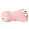 Espíritu de Zorro Canal de Tres Agujeros Color Café Moldeado por Inyección Taza de Avión Masturbación Masculina Juguete Sexual para Adultos Dispositivo de Sexo Oral