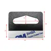 Gancho para Furo de Avião em PVC Transparente Gancho de Ponto de Interrogação em PP Preto Fosco Caixa de Embalagem com Furo Triangular Gancho Invisível para Pet