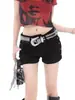 Cinto de Strass Inlaid para Menina Picante de Personalidade de Nicho Novo Estilo Feminino Subcultura y2k Cinto de Couro com Design de Saia Curta Cinto de Couro Americano